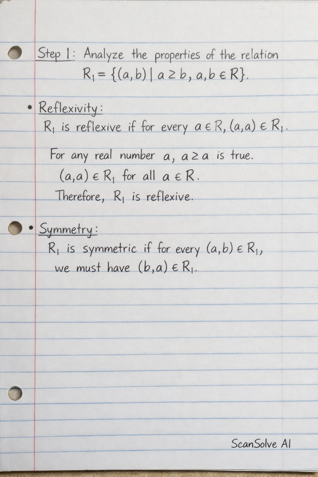 Handwritten step-by-step solution preview