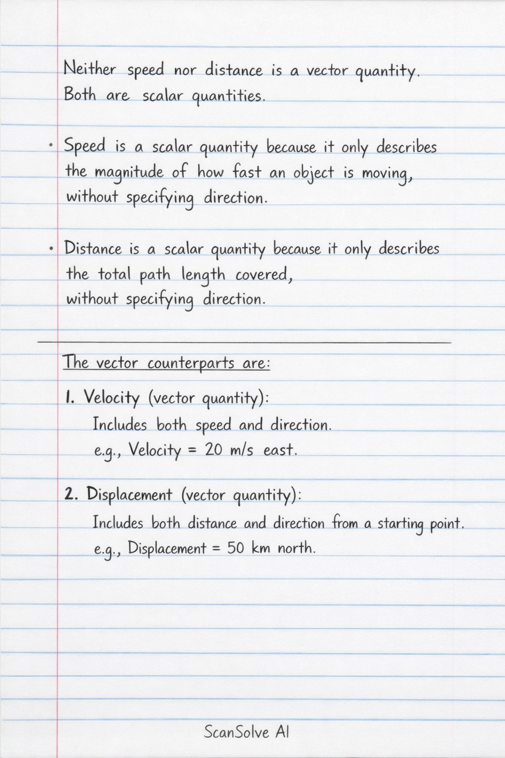 Handwritten step-by-step solution