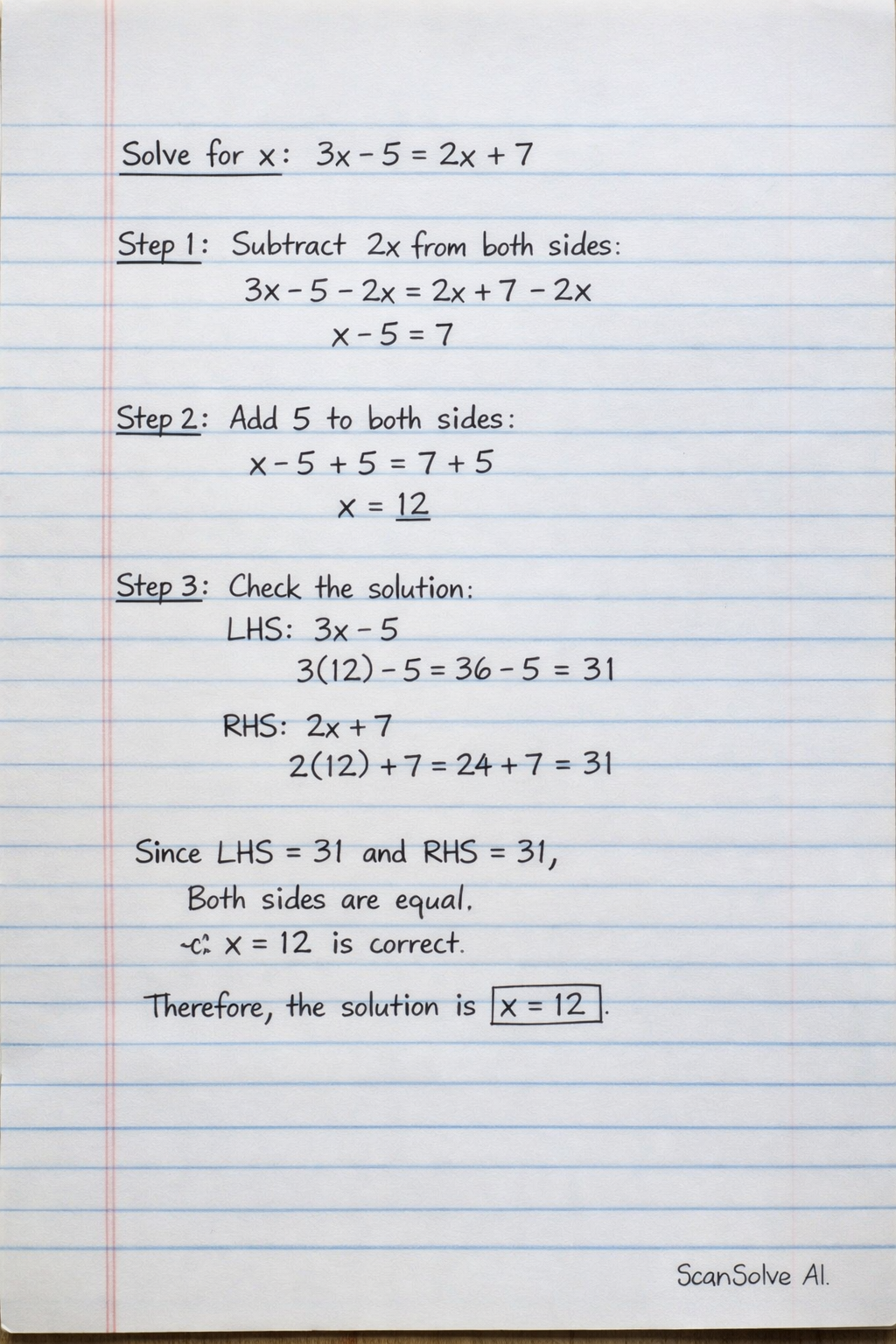 Handwritten step-by-step solution preview