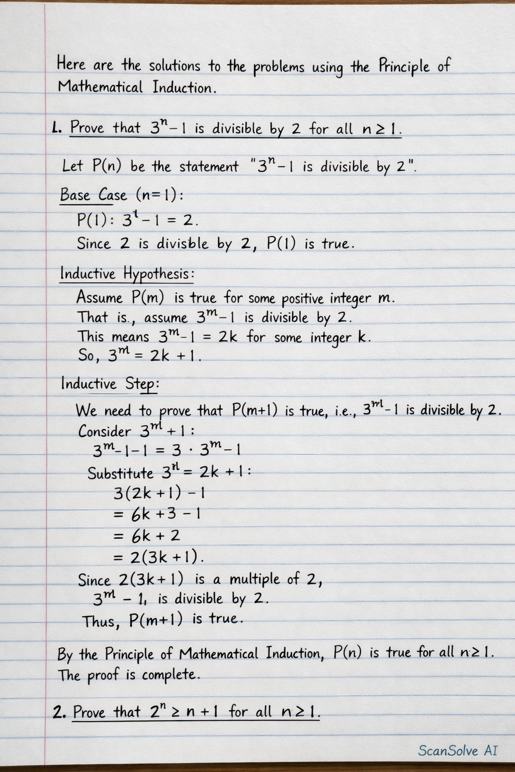 Handwritten step-by-step solution preview