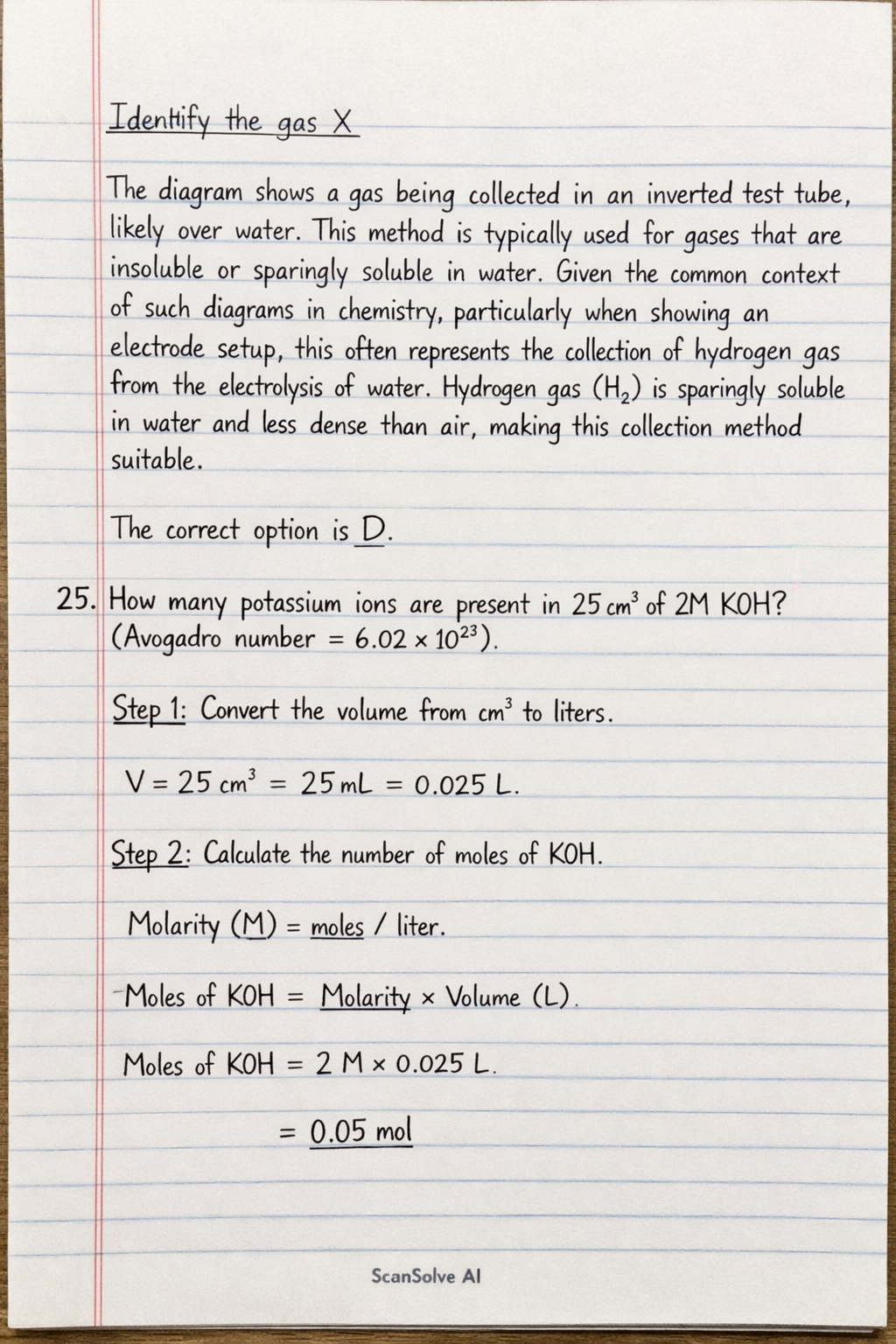 Handwritten step-by-step solution preview