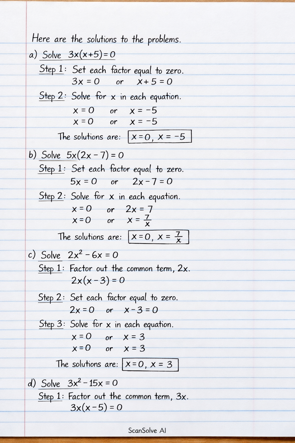 Handwritten step-by-step solution preview