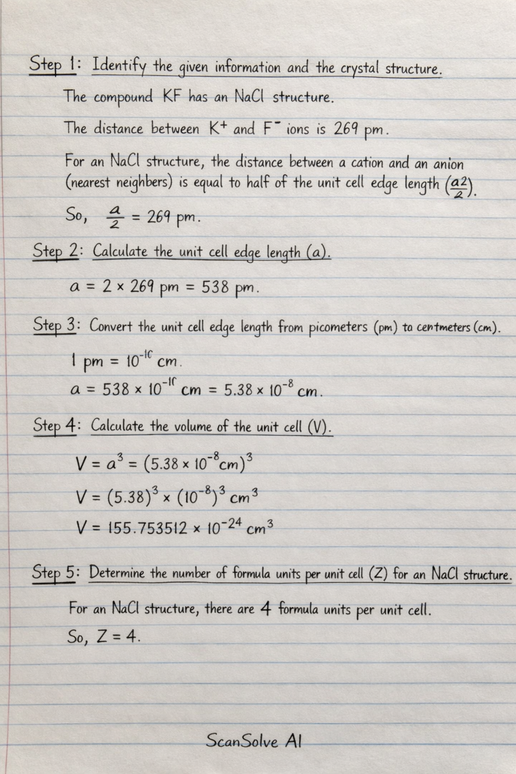 Handwritten step-by-step solution preview