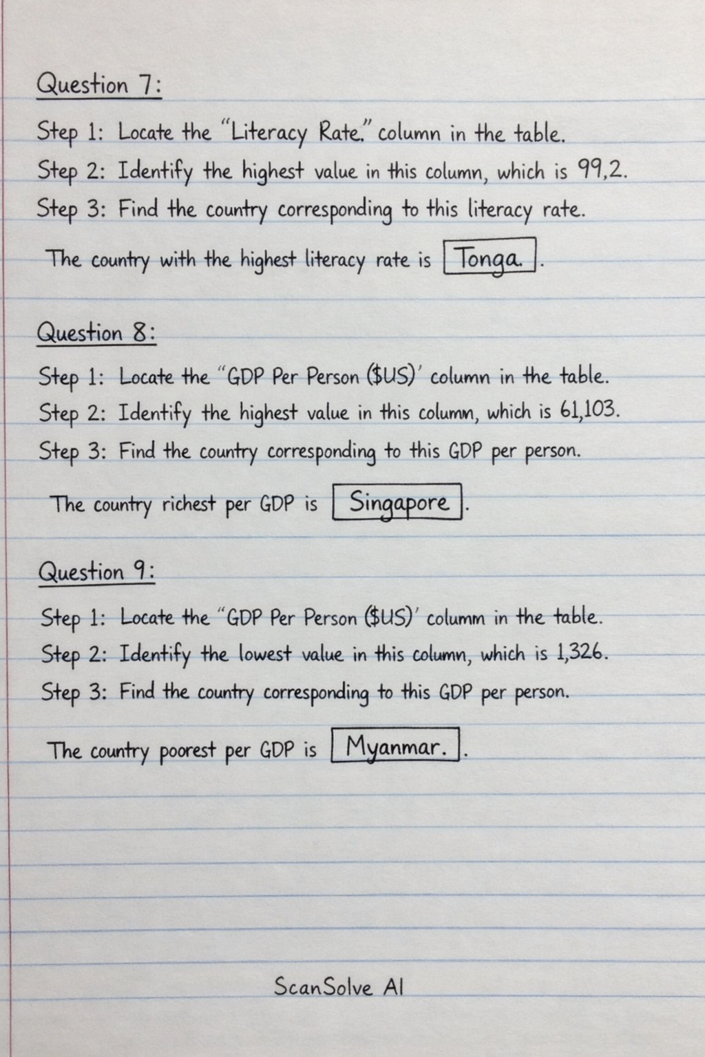 Handwritten step-by-step solution preview
