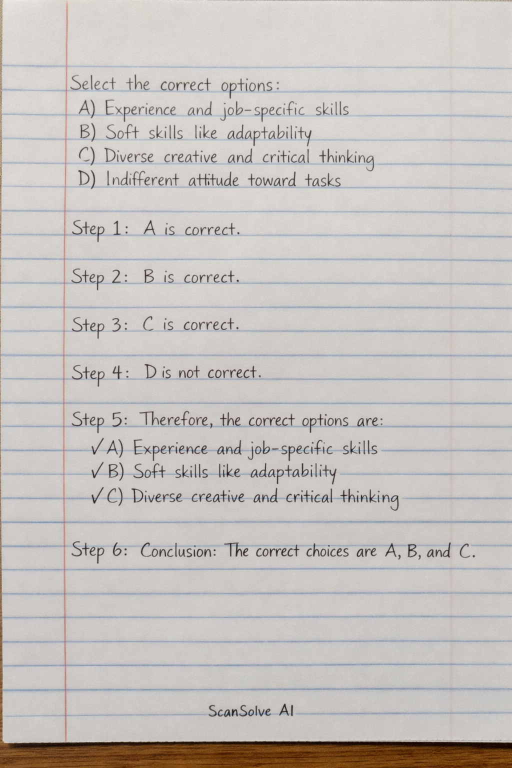 Handwritten step-by-step solution preview