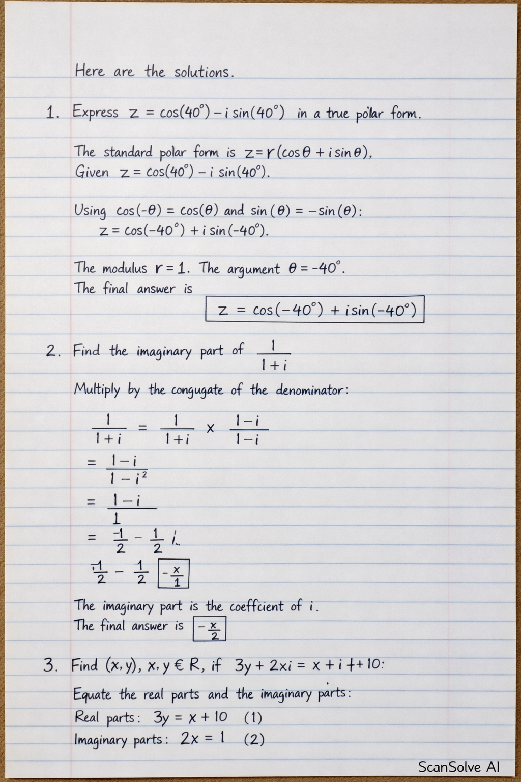 Handwritten step-by-step solution preview