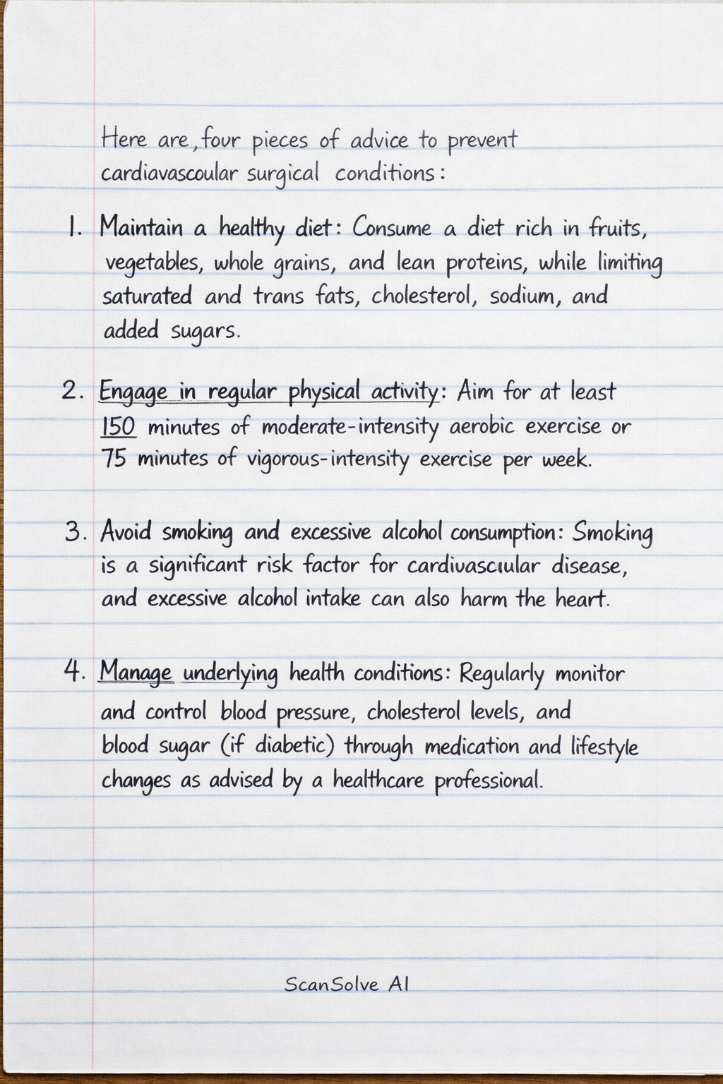 Handwritten step-by-step solution