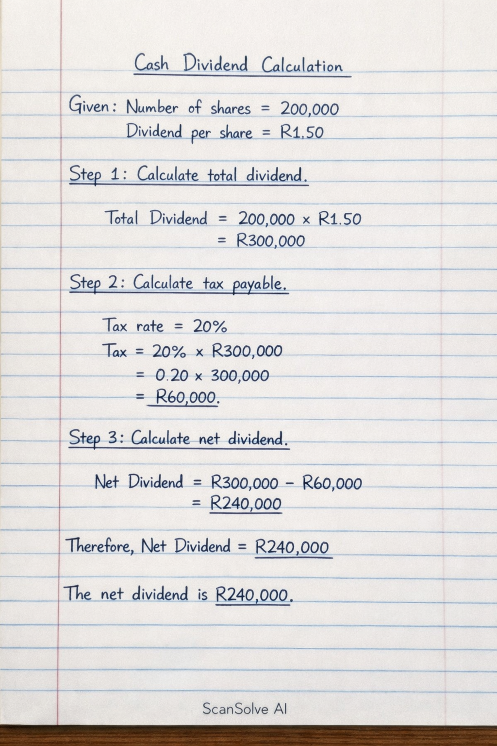 Handwritten step-by-step solution preview