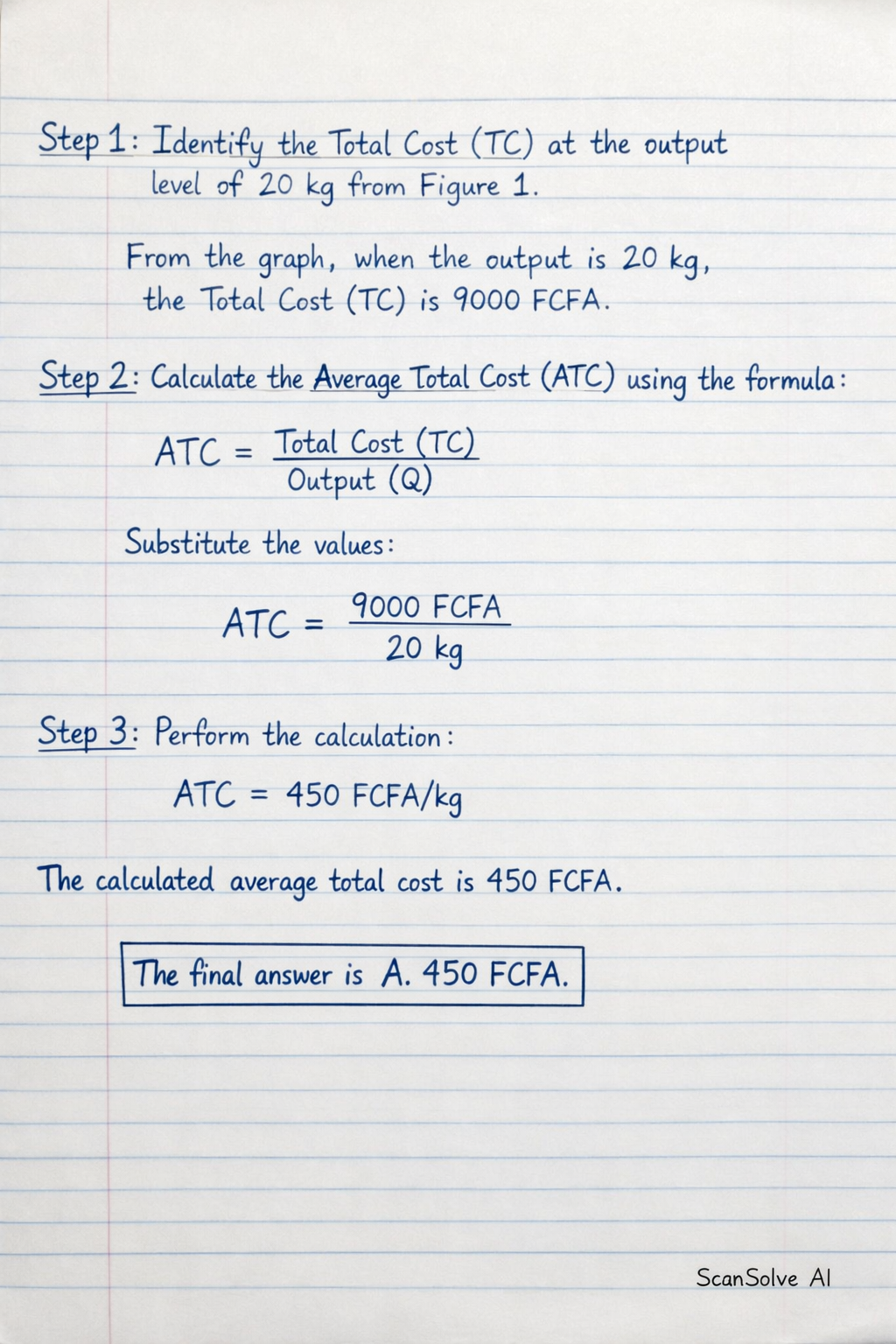 Handwritten step-by-step solution preview