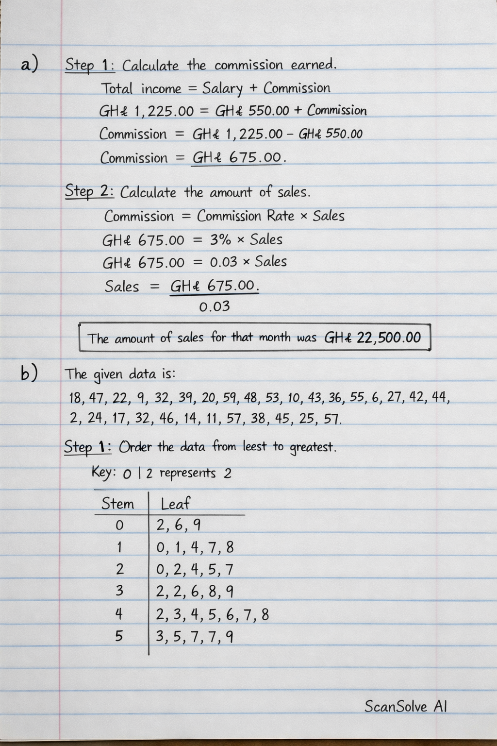 Handwritten step-by-step solution preview