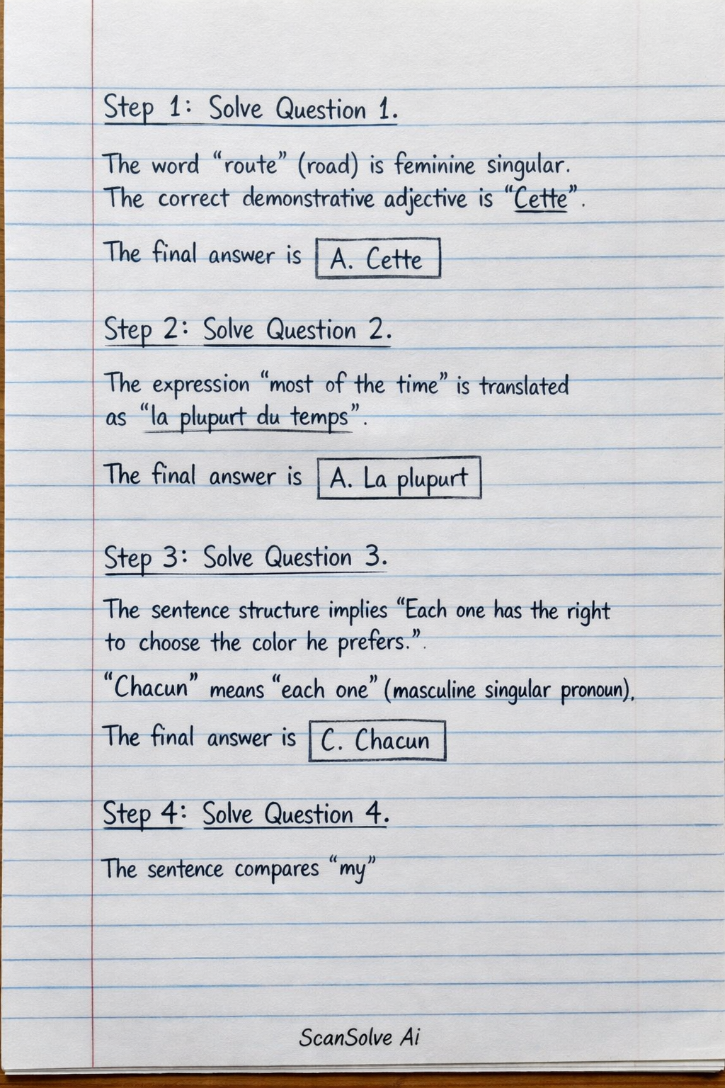 Handwritten step-by-step solution preview