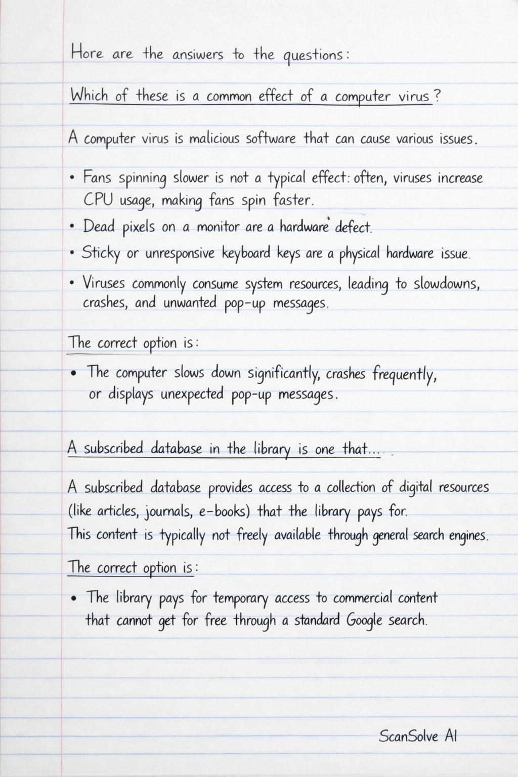 Handwritten step-by-step solution