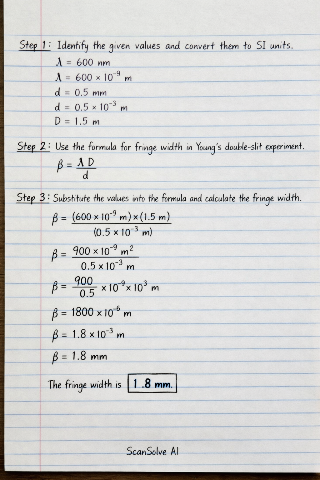 Handwritten step-by-step solution preview