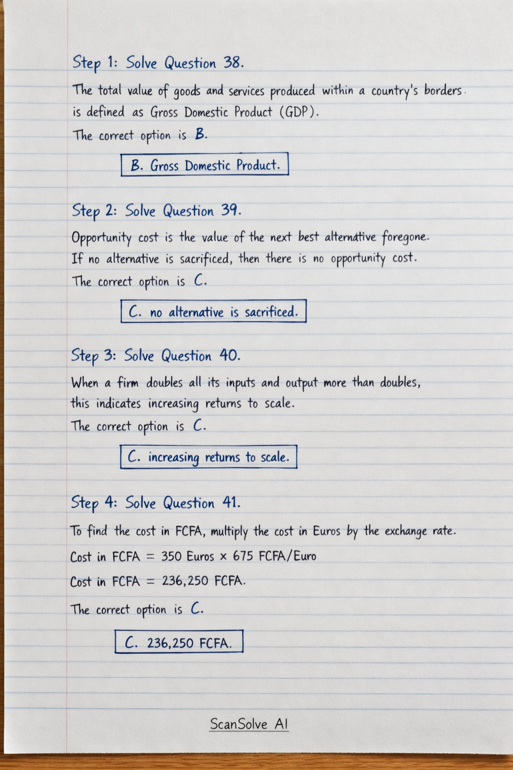 Handwritten step-by-step solution preview