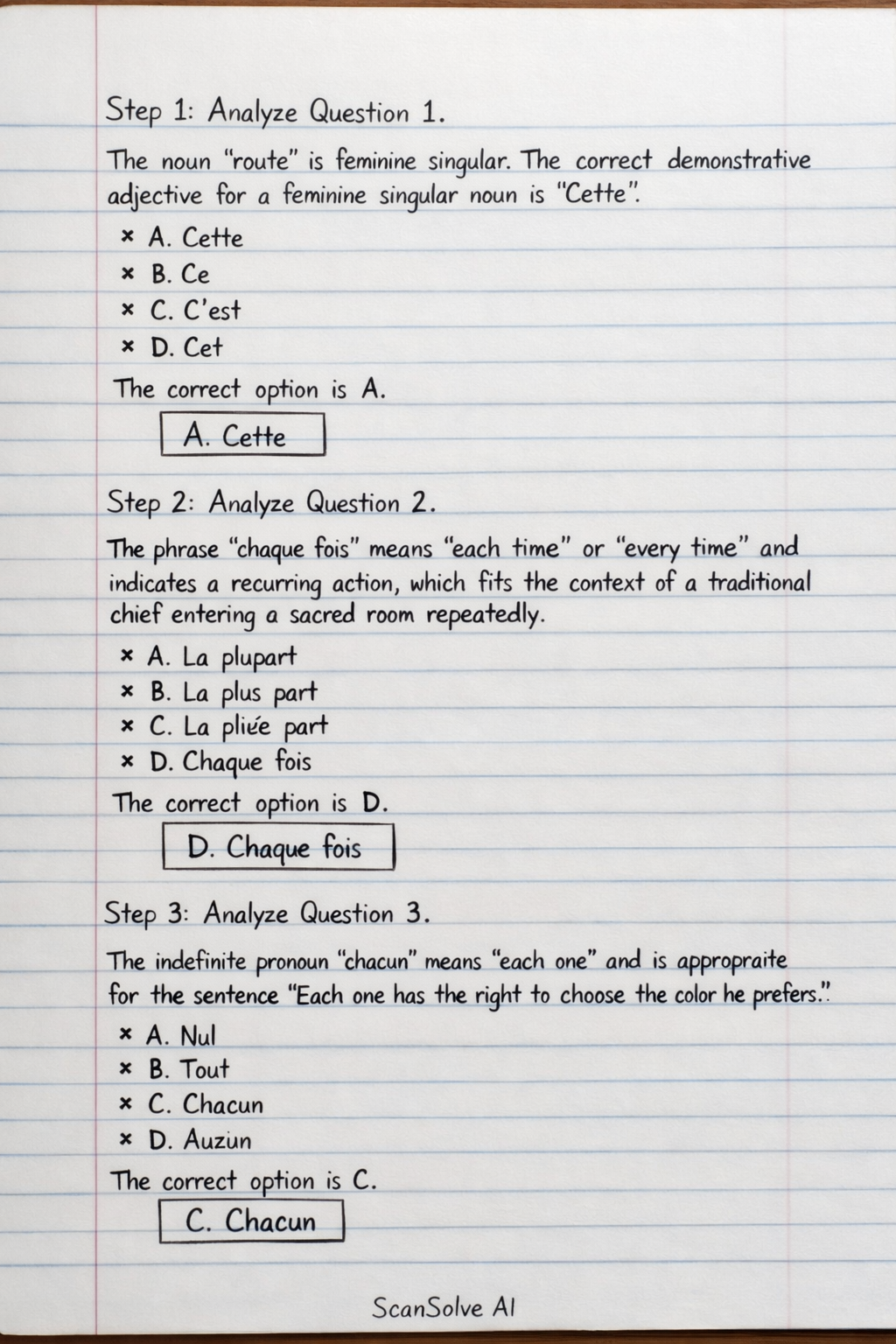 Handwritten step-by-step solution preview