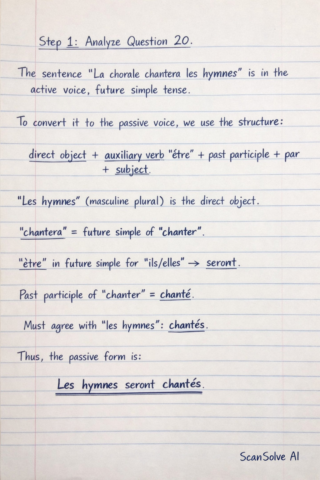 Handwritten step-by-step solution preview