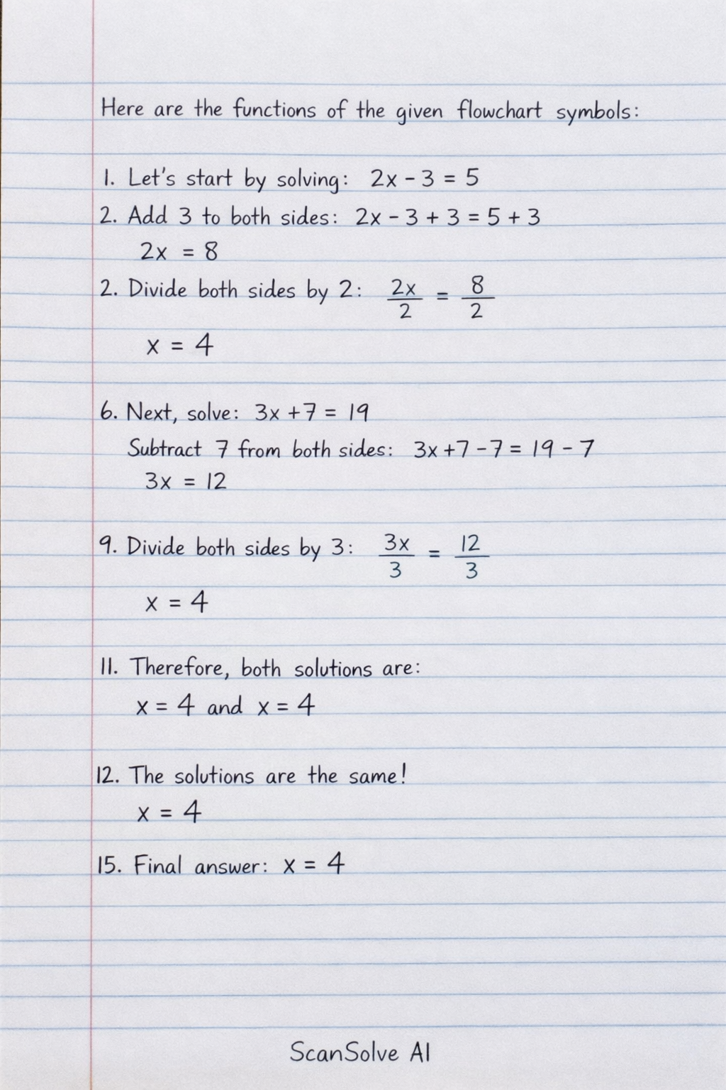 Handwritten step-by-step solution