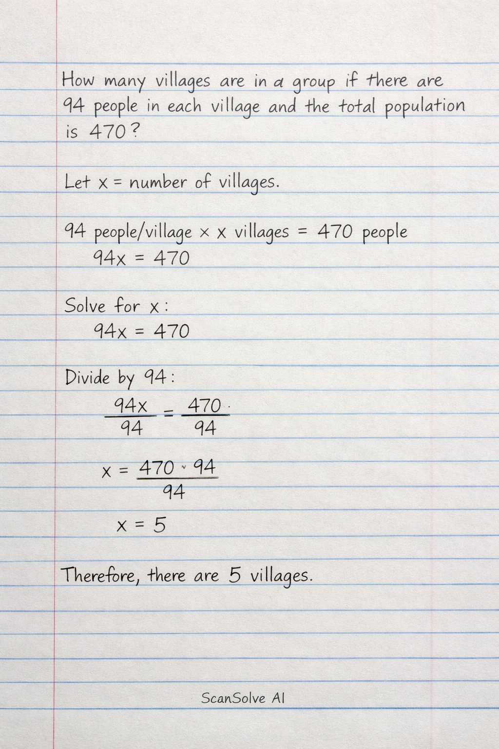 Handwritten step-by-step solution preview