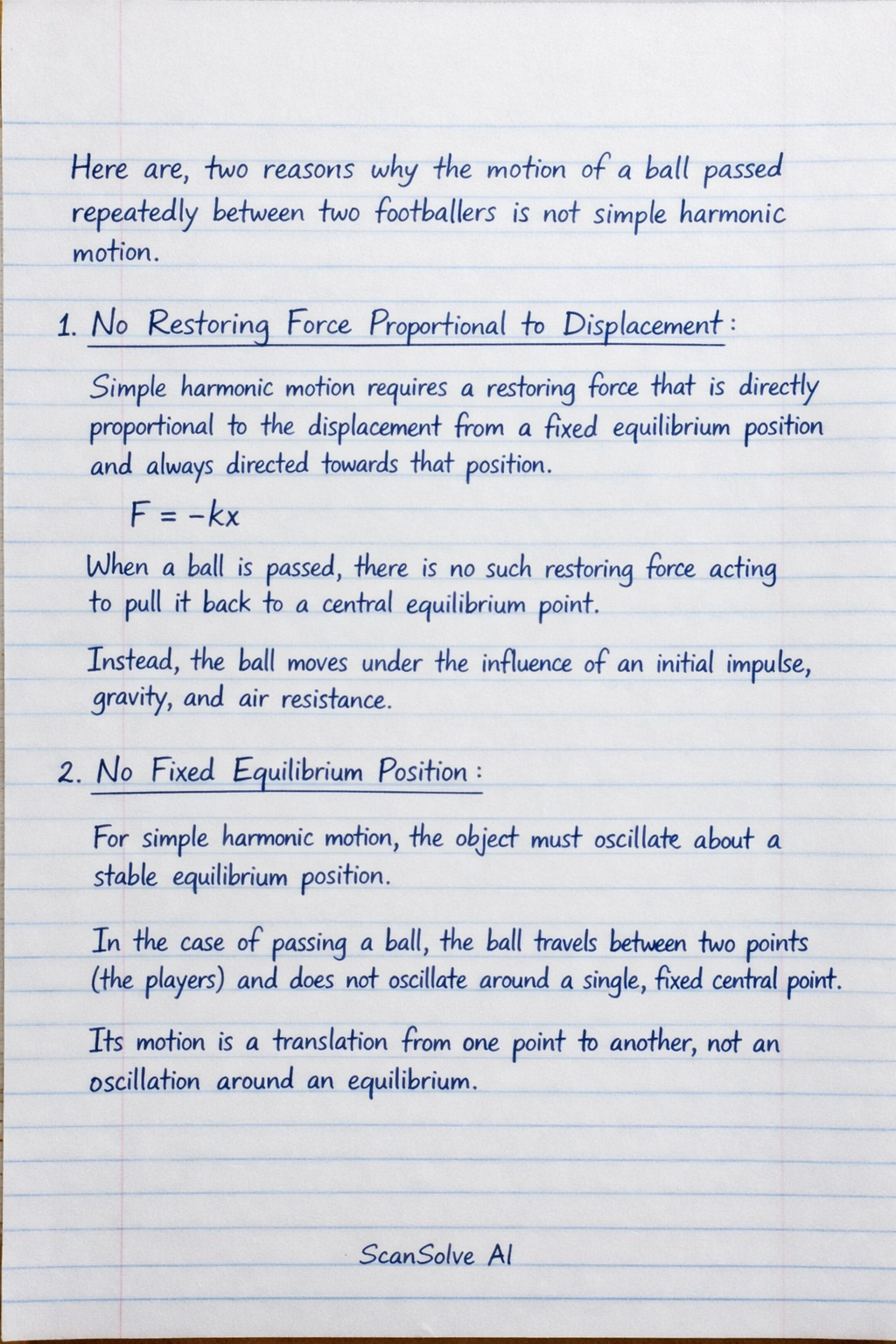 Handwritten step-by-step solution