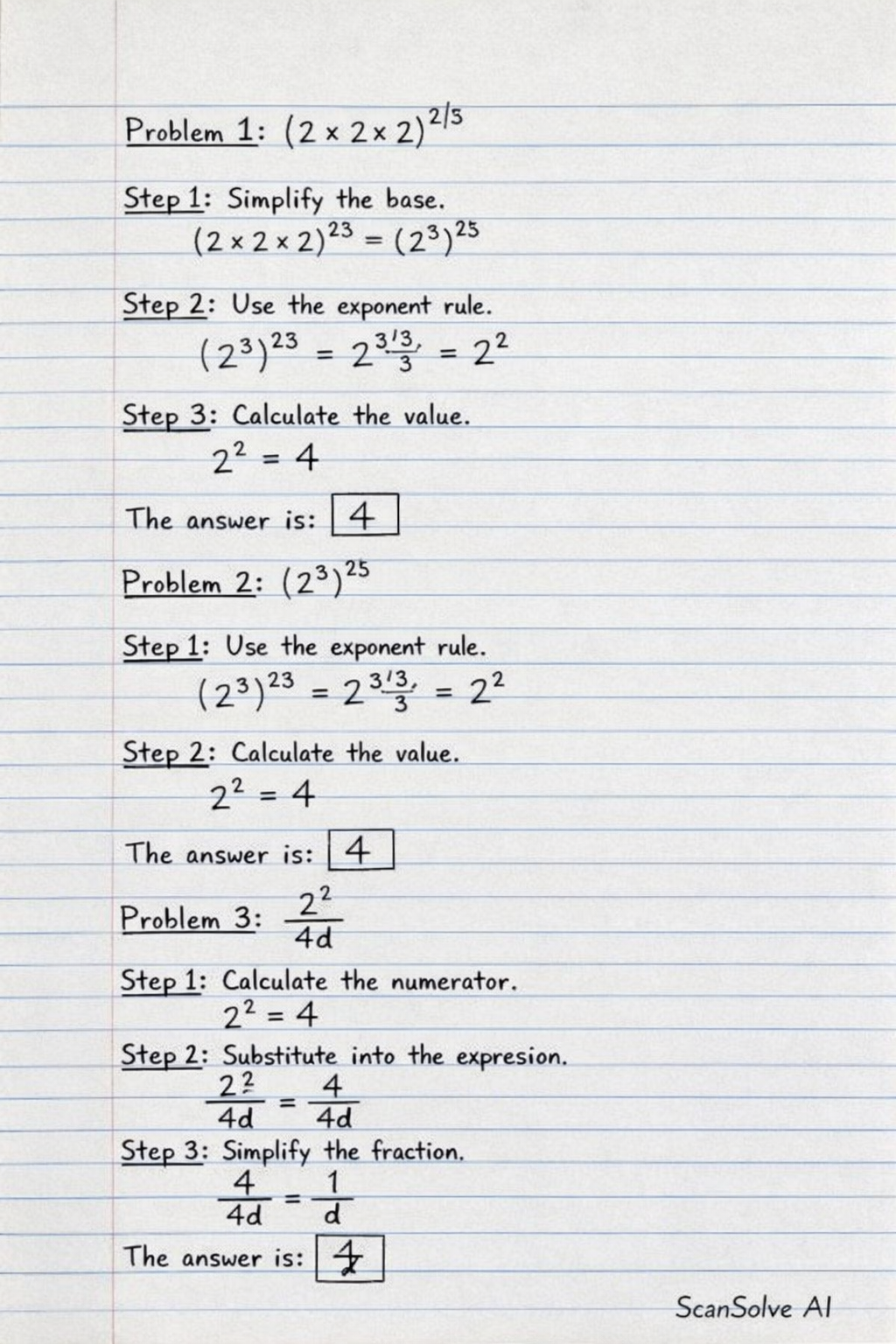 Handwritten step-by-step solution preview
