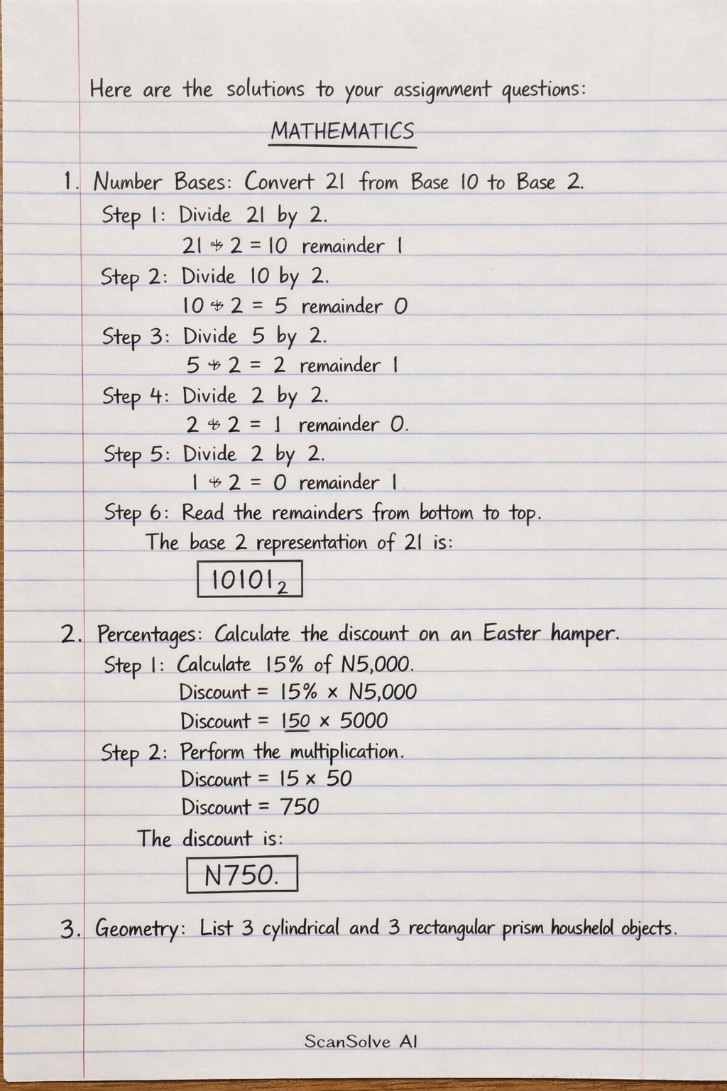 Handwritten step-by-step solution preview