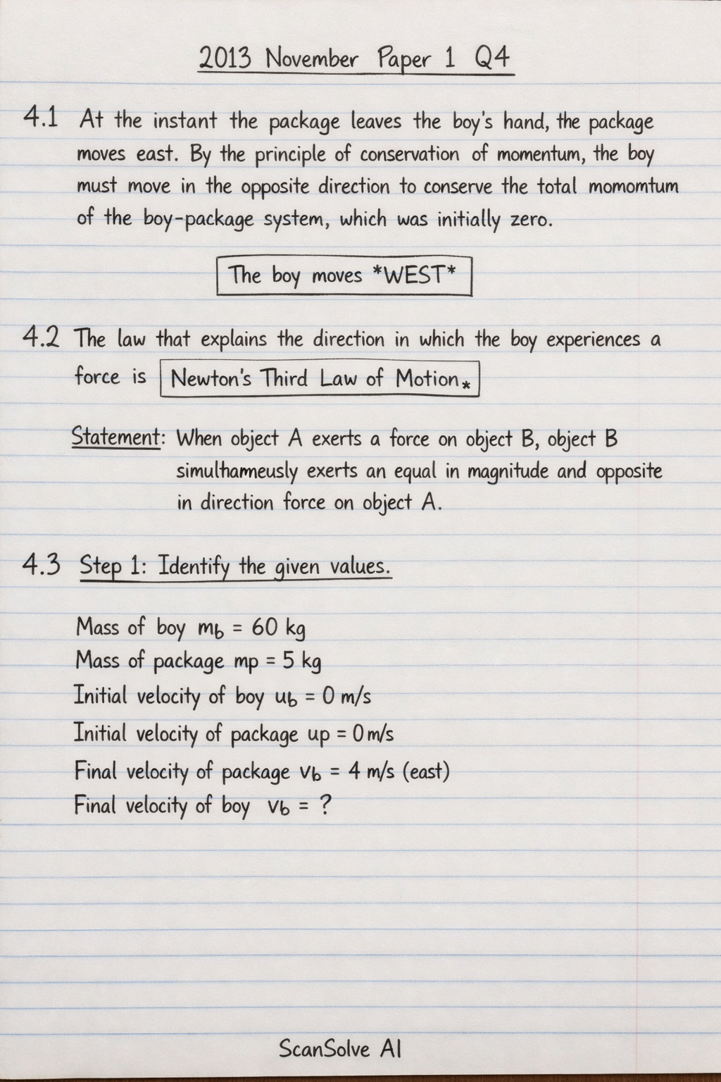 Handwritten step-by-step solution preview