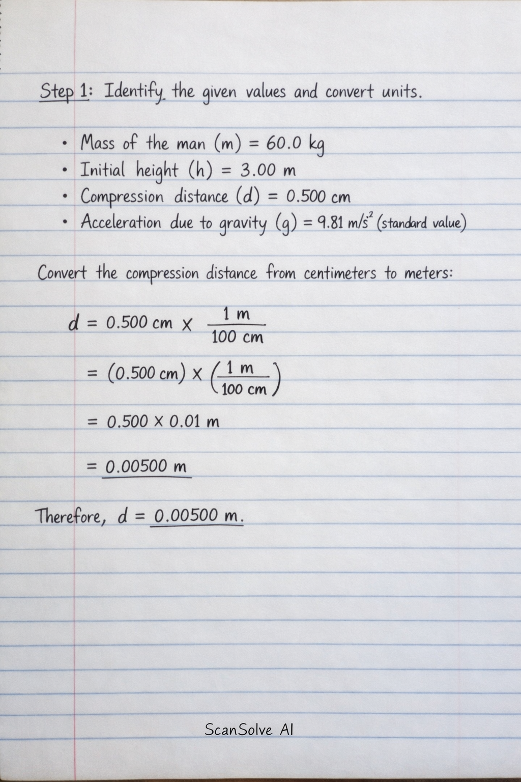 Handwritten step-by-step solution preview