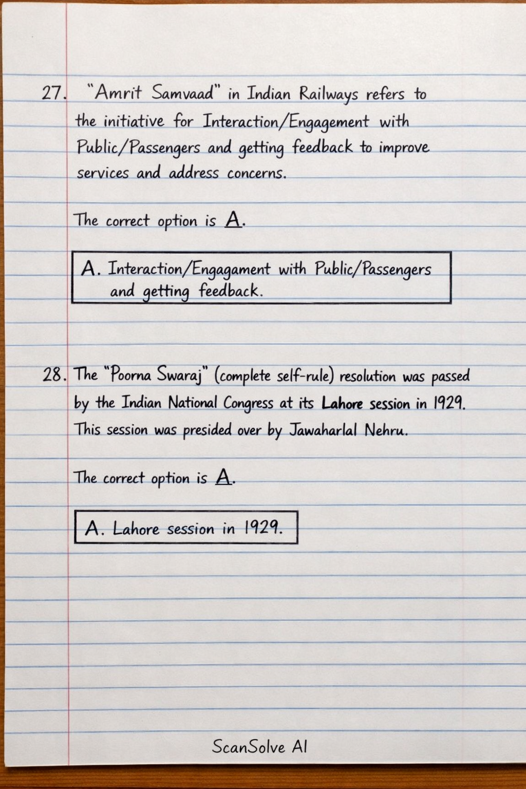 Handwritten step-by-step solution preview