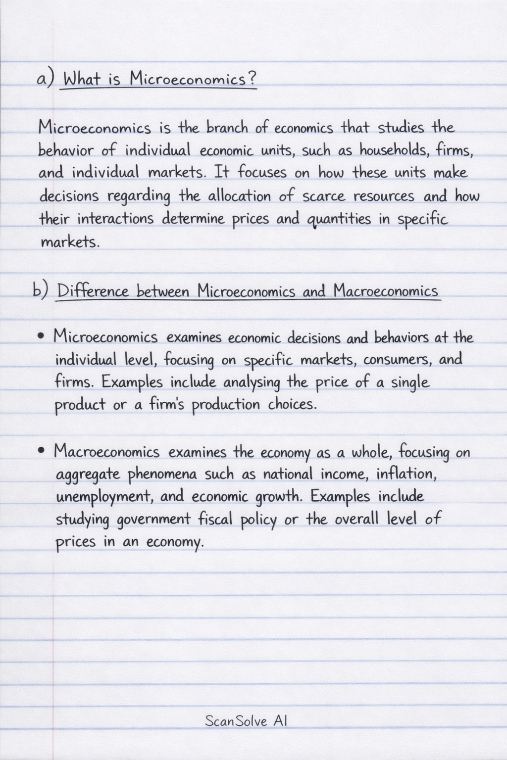 Handwritten step-by-step solution