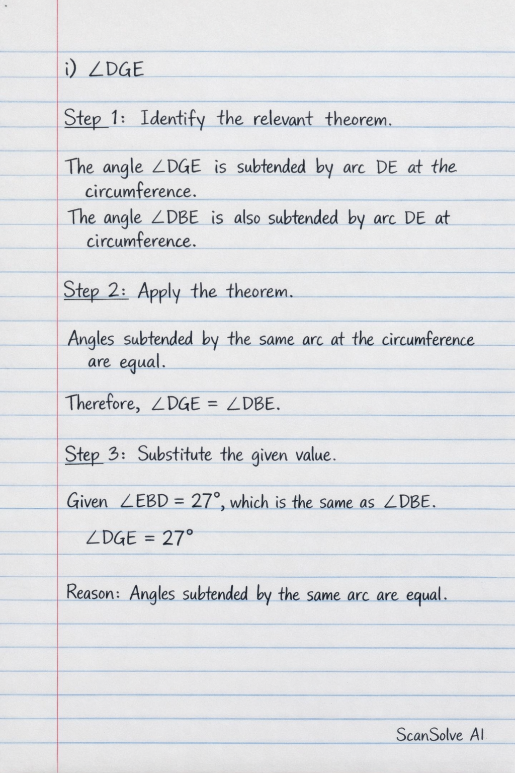 Handwritten step-by-step solution preview