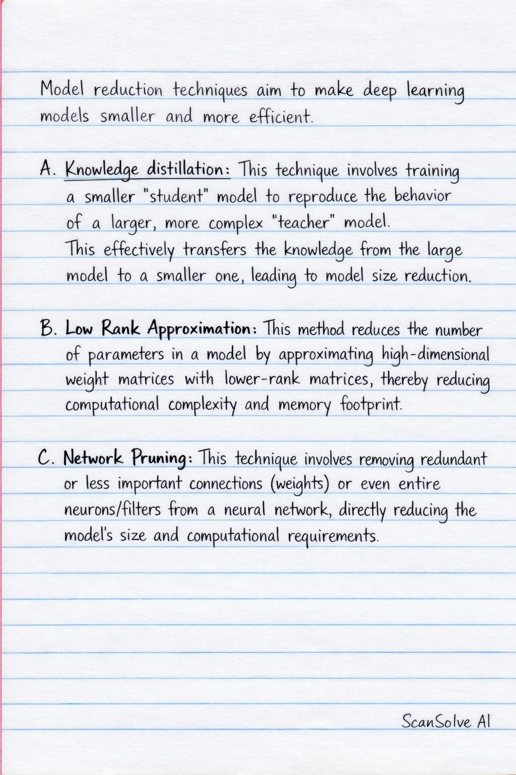 Handwritten step-by-step solution
