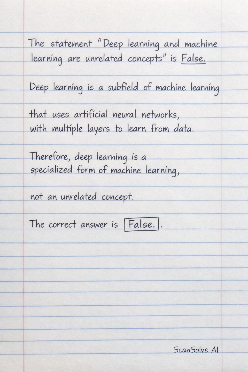 Handwritten step-by-step solution