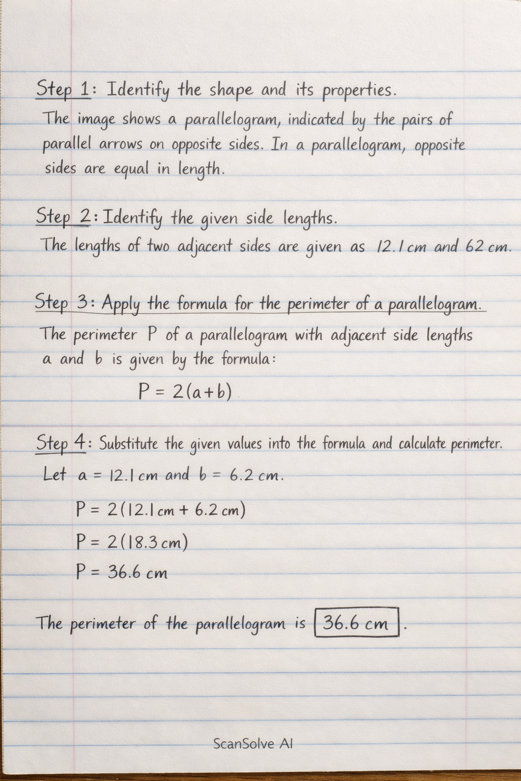 Handwritten step-by-step solution preview
