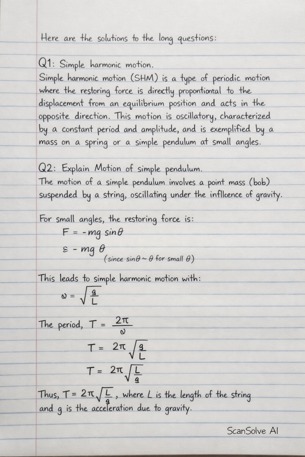 Handwritten step-by-step solution preview