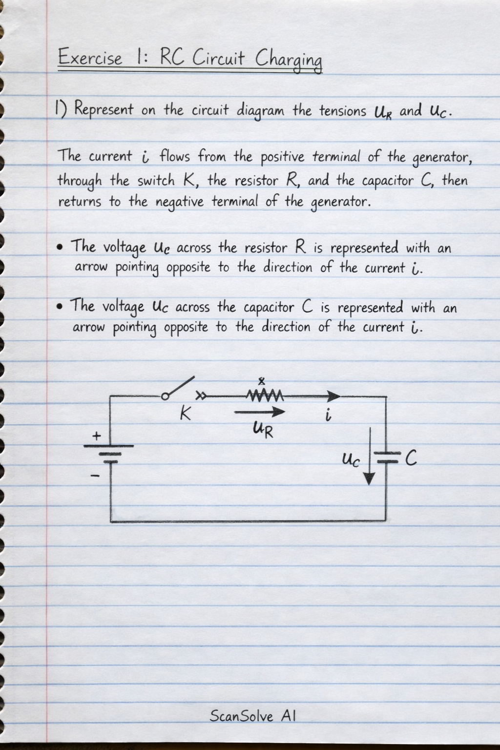 Handwritten step-by-step solution