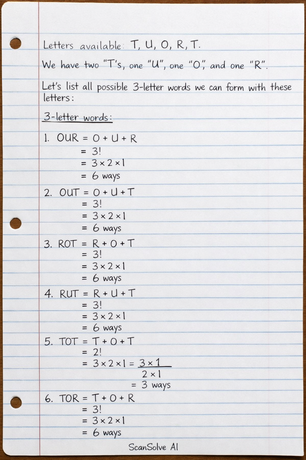 Handwritten step-by-step solution preview