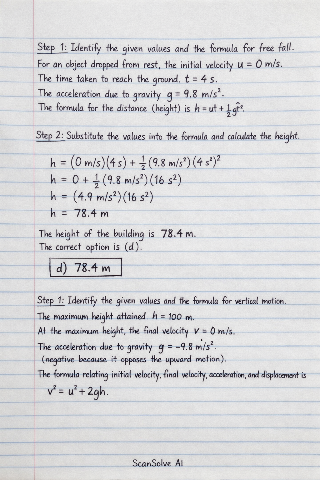 Handwritten step-by-step solution preview