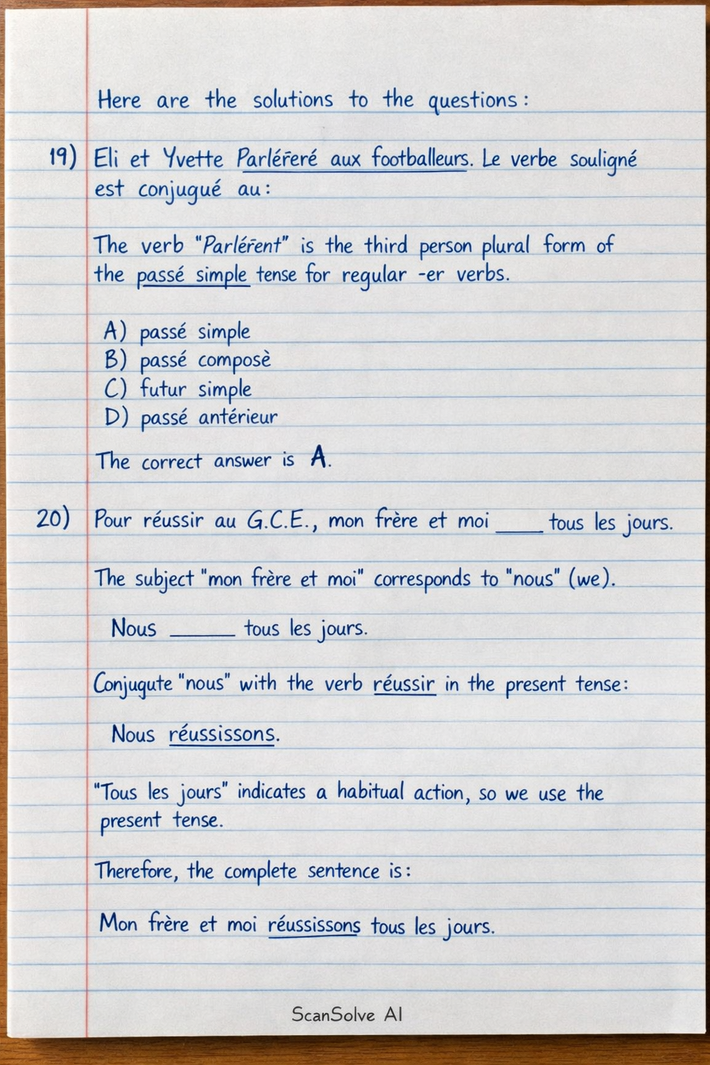 Handwritten step-by-step solution preview