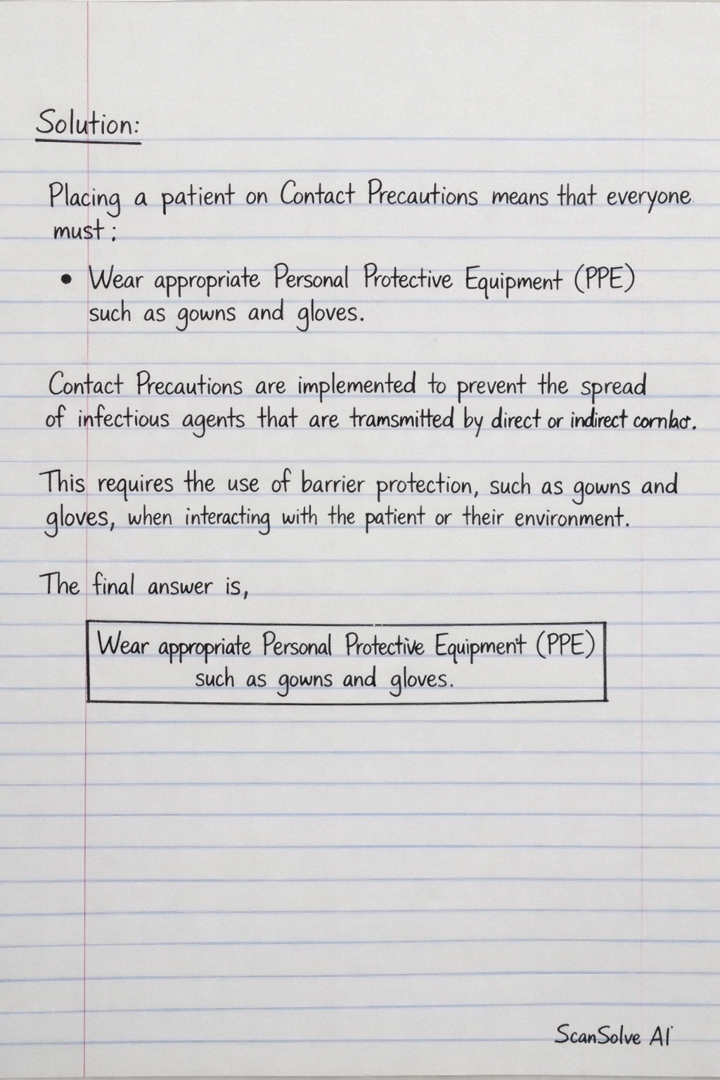 Handwritten step-by-step solution preview