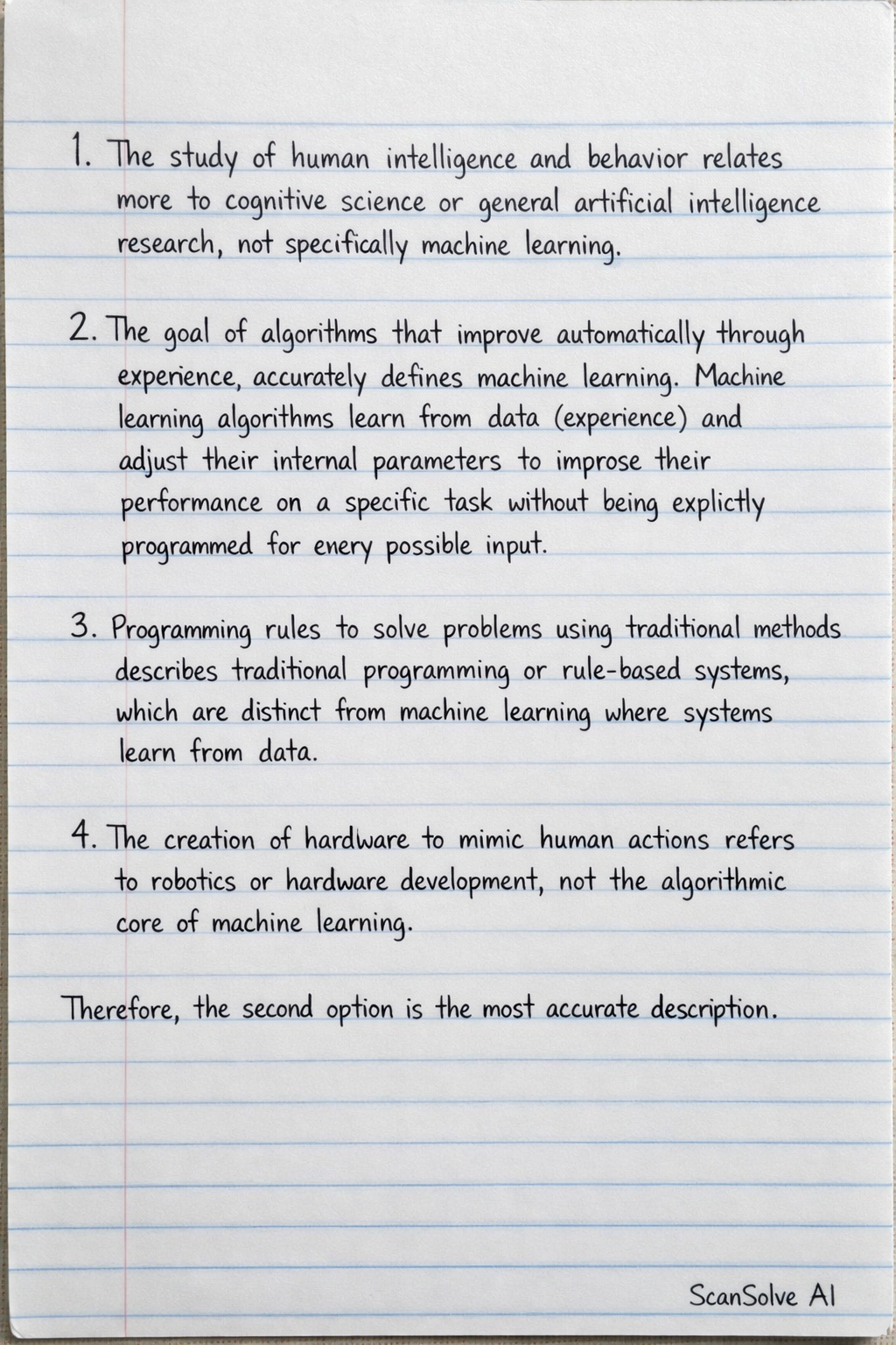 Handwritten step-by-step solution