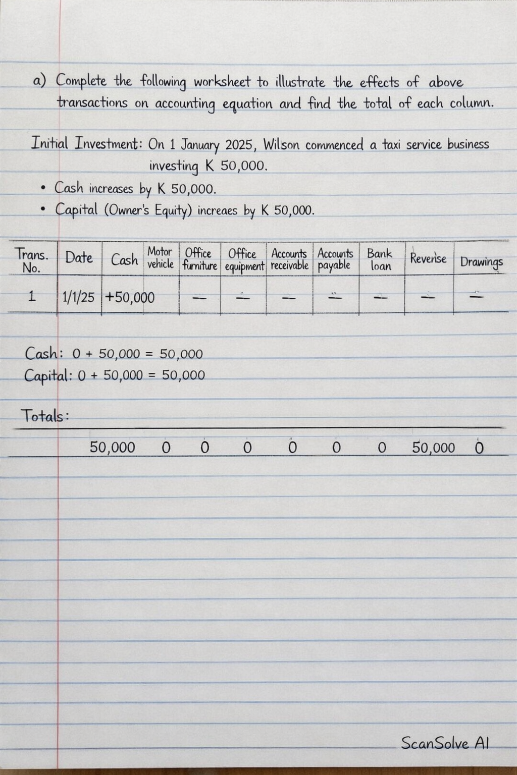 Handwritten step-by-step solution preview