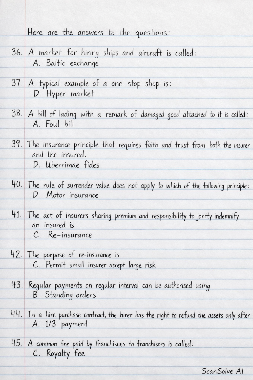 Handwritten step-by-step solution