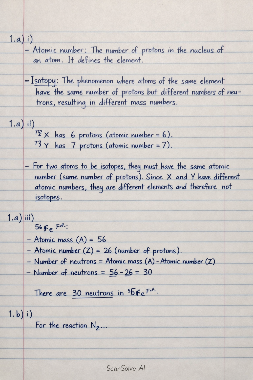 Handwritten step-by-step solution preview