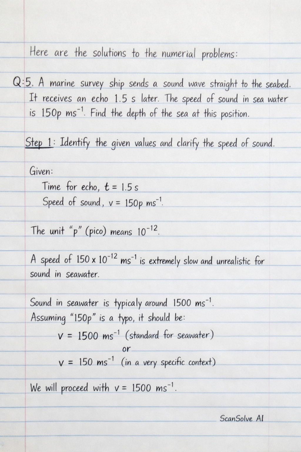 Handwritten step-by-step solution preview