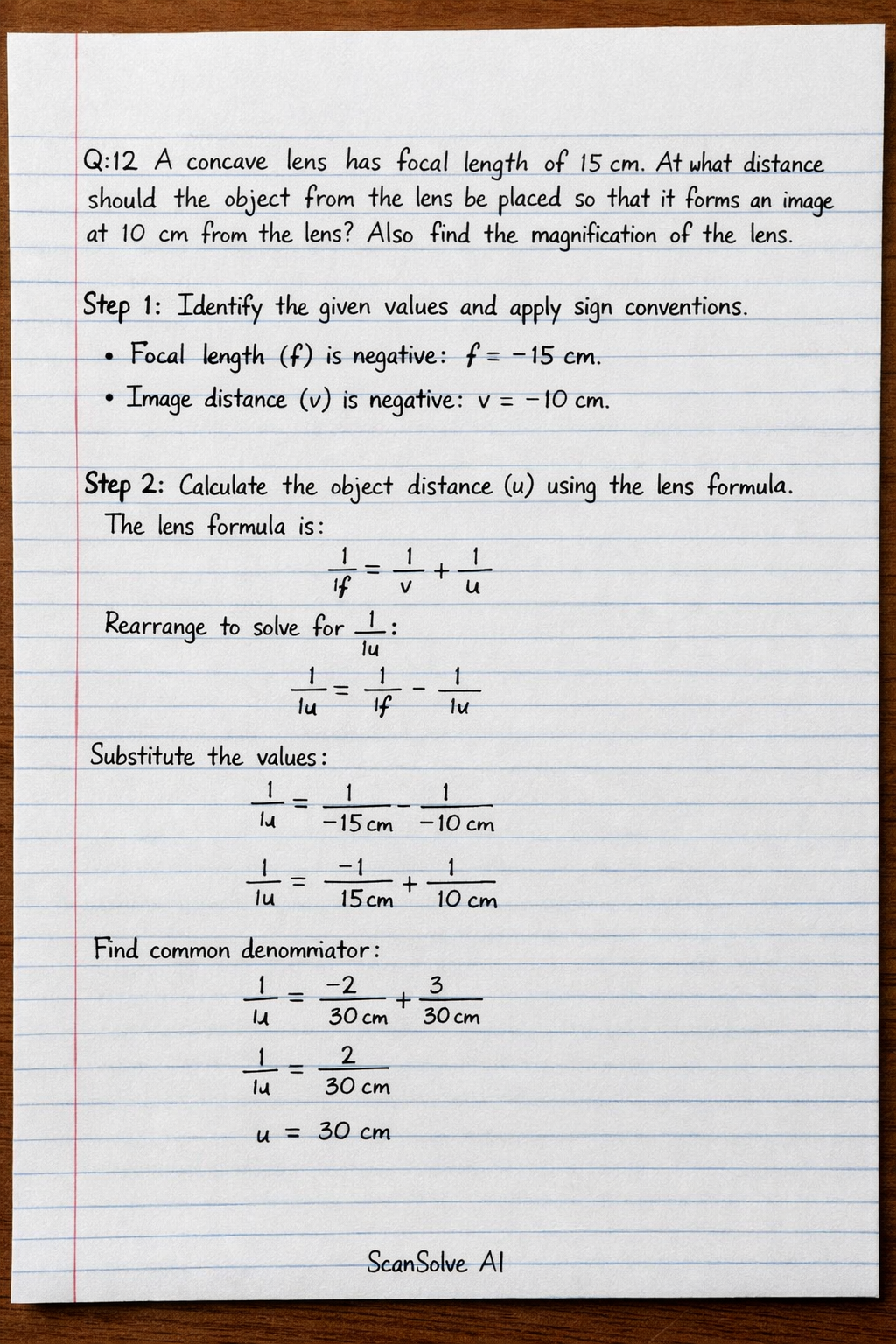 Handwritten step-by-step solution preview