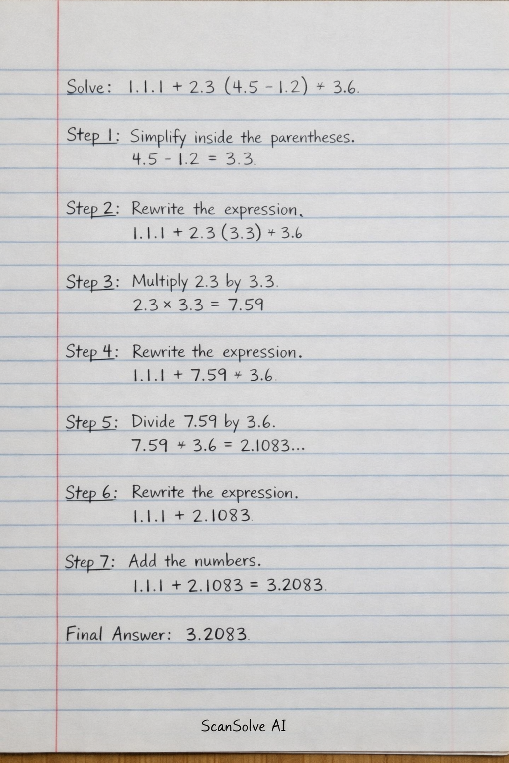 Handwritten step-by-step solution preview