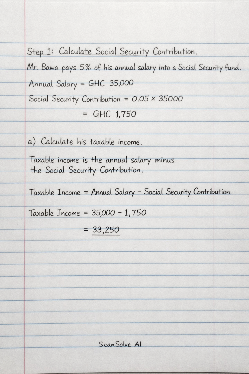 Handwritten step-by-step solution preview