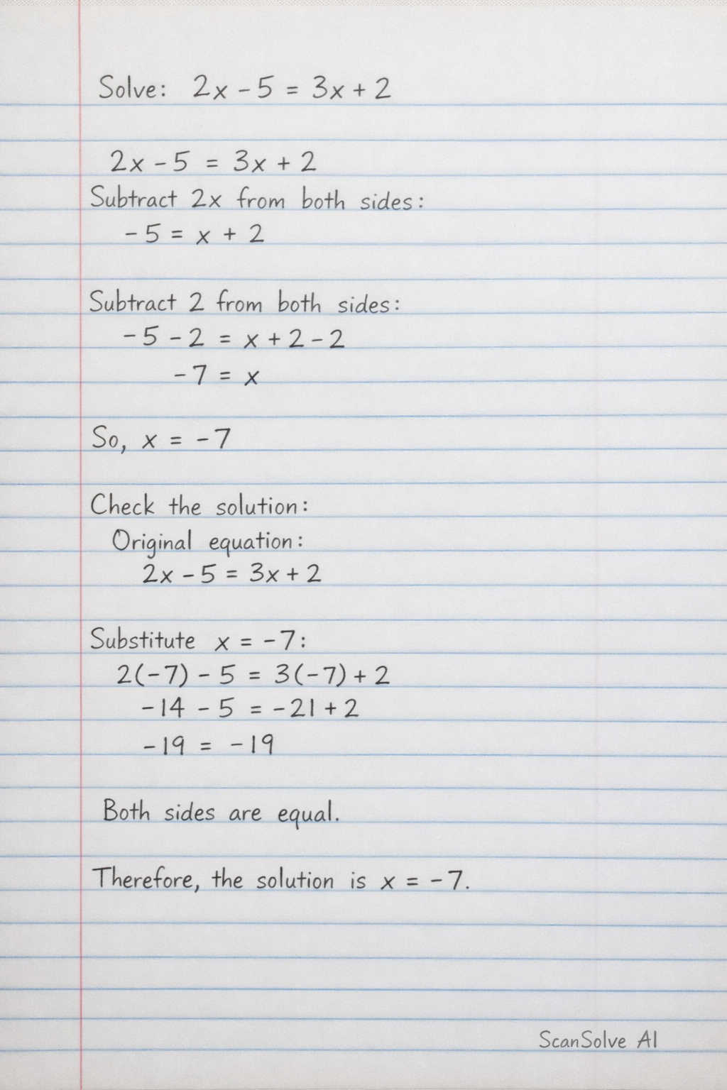 Handwritten step-by-step solution preview
