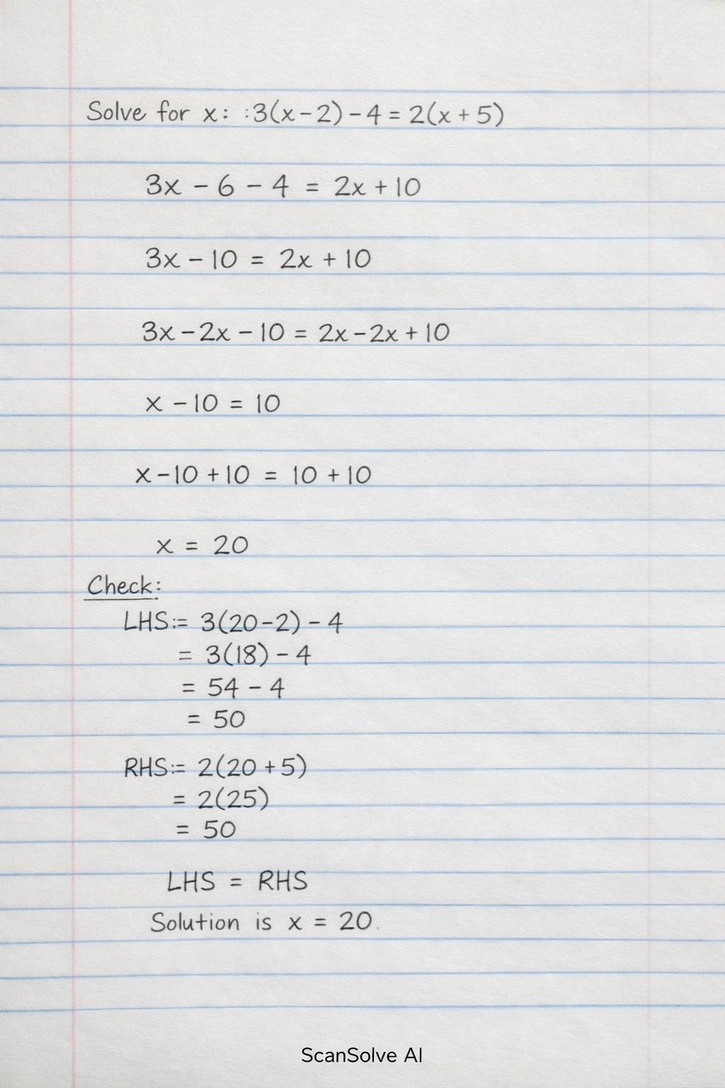 Handwritten step-by-step solution preview