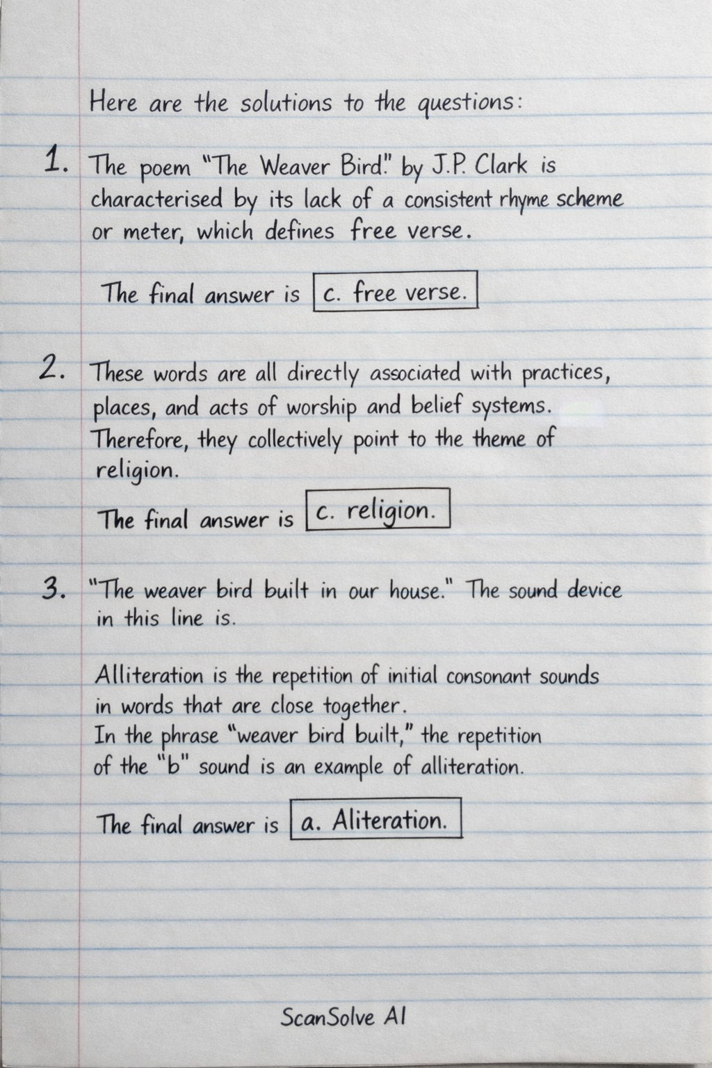 Handwritten step-by-step solution preview